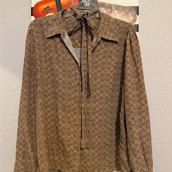 Coach Signature Blouse - Picture 1 of 6